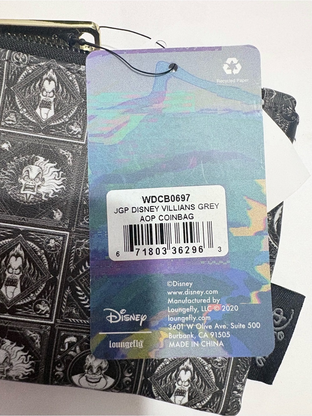 New Disney Loungefly Villains Zip Coinbag - Picture 3 of 8